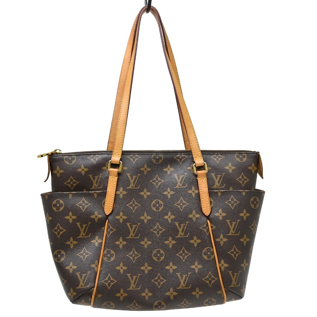 Louis Vuitton Totally PM Monogram Canvas Tote M56688 Brown: Louis Vuitton Totally PM Monogram Canvas Tote M56688 Brown Louis Vuitton Totally PM tote handbag in Monogram canvas and leather, made in France. It features a zip closure, double handles, gold-tone ha