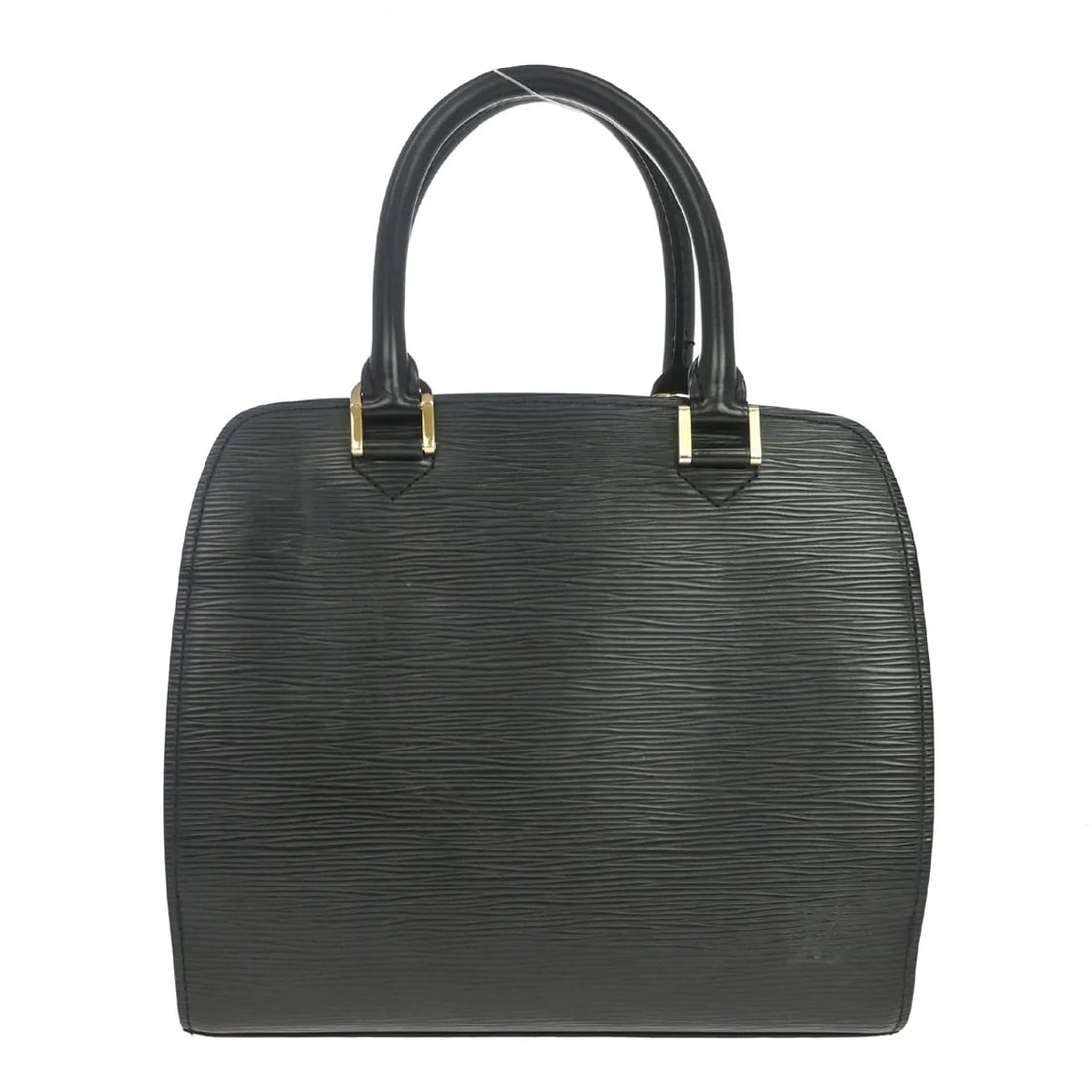 Louis Vuitton Pont Neuf black leather handbag: Louis Vuitton Pont Neuf black leather handbag Louis Vuitton Pont Neuf Epi handbag in black leather, made in France. The bag is described as a female model and measures 25 cm x 24 cm x 10 cm. Condition