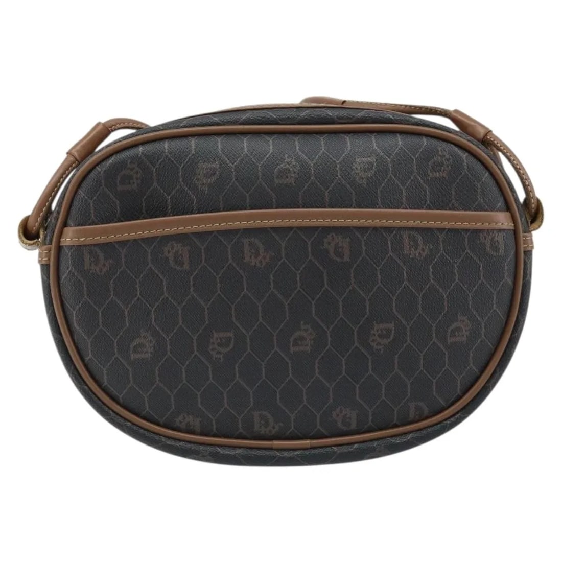 Christian Dior Vintage Honeycomb Shoulder Bag Black Canvas Leather: Christian Dior Vintage Honeycomb Shoulder Bag Black Canvas Leather This vintage Christian Dior Honeycomb shoulder bag features a classic black canvas exterior with leather accents. Designed for women,
