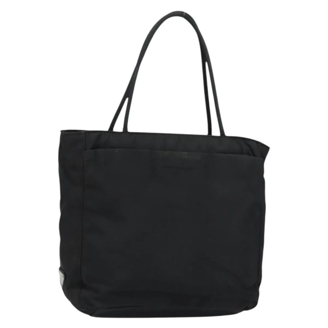 Black Prada Nylon Vintage Tote Handbag 25cm by 22cm by 9cm: Black Prada Nylon Vintage Tote Handbag 25cm by 22cm by 9cm This Prada Vintage Tote is crafted from black nylon and designed for women. It features a compact silhouette measuring 25cm by 22cm by 9cm. T