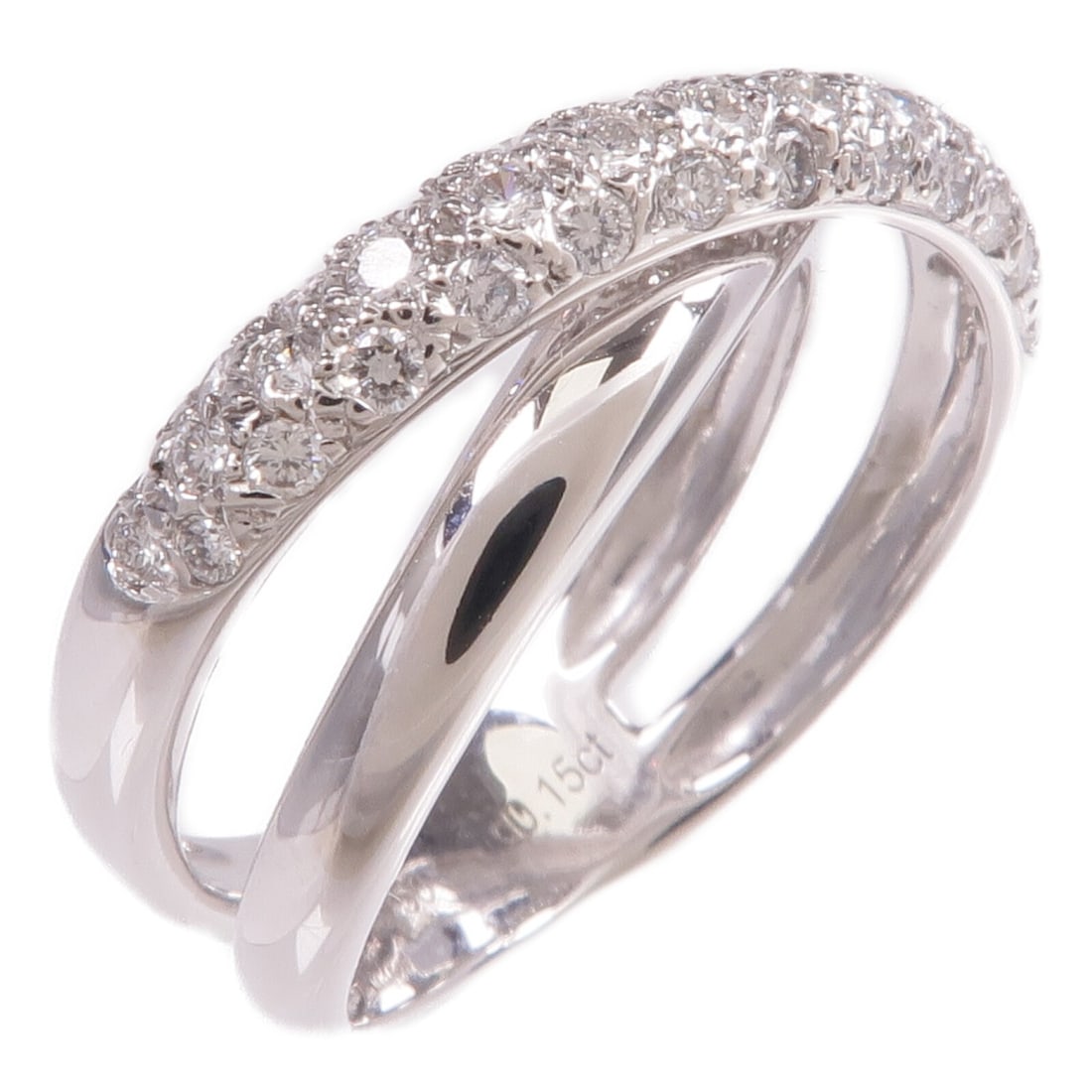 18K White Gold Diamond Ring Size 6.25 for Women (1 of 7)