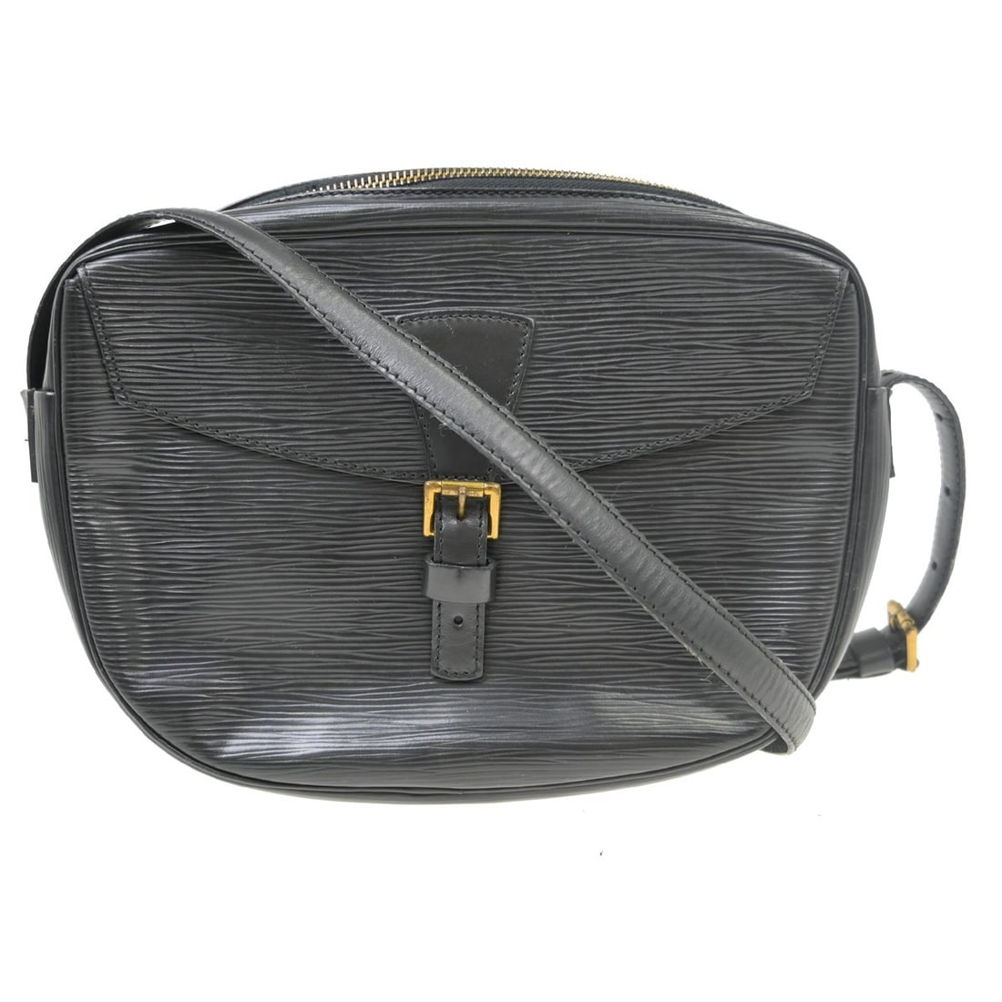 Louis Vuitton Jeune Fille black Epi leather crossbody bag M52152: Louis Vuitton Jeune Fille black Epi leather crossbody bag M52152 Vintage Louis Vuitton Jeune Fille shoulder bag in black Epi leather with leather parts, made in France. It features a zip closure, cros