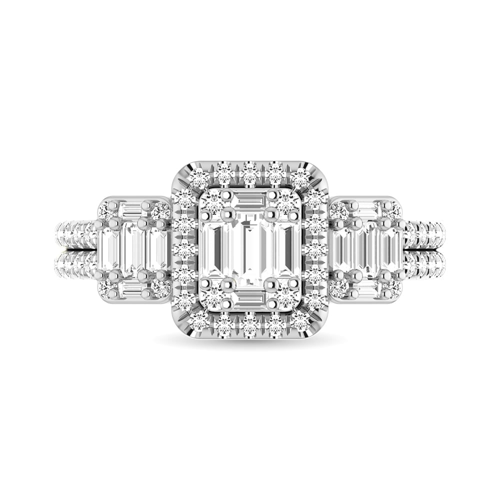 Diamond 1 Ct.Tw. Engagement Ring in 14K White Gold: Diamond 1 Ct.Tw. Engagement Ring in 14K White Gold 14k White Gold Stone Color: G-h Stone Clarity: I1 Each ring is presented in standard size 6.5. Complimentary resizing is available between sizes 510 