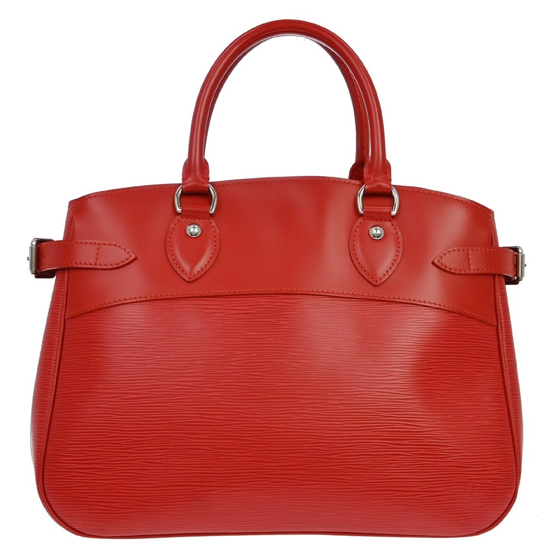 Louis Vuitton Passy PM Red Epi Leather Tote M5926E: Louis Vuitton Passy PM Red Epi Leather Tote M5926E Louis Vuitton Passy PM tote handbag in red Epi leather with double handles and a red canvas lining. This women's medium tote features inner storage w