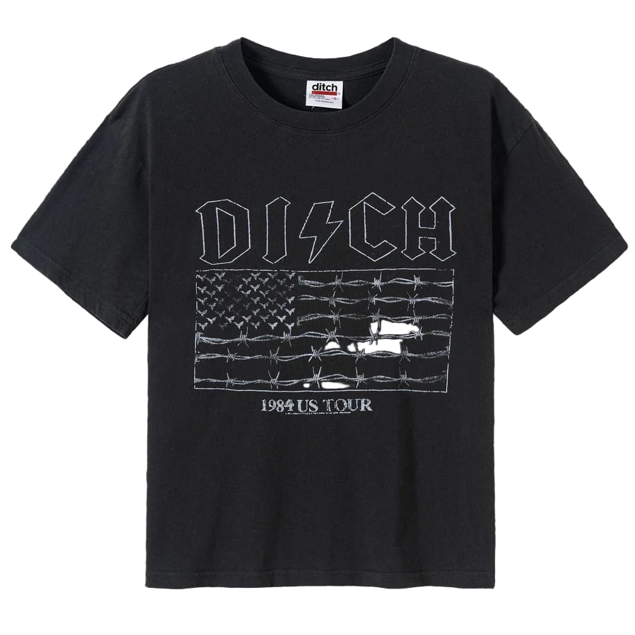 Ditch Band Graphic Black Cotton Tee Medium (1 of 1)