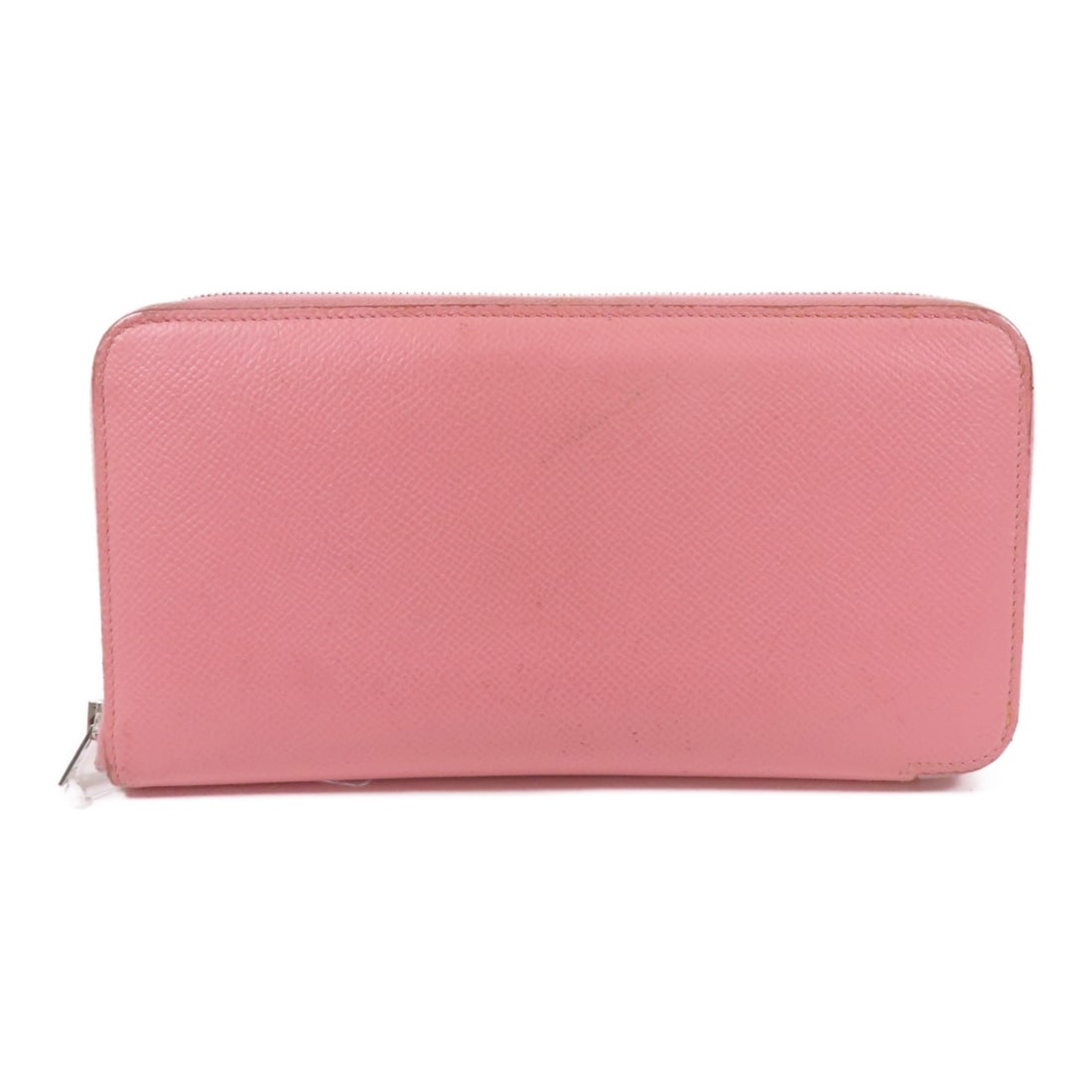 Hermes Azap Silk In Zip Around Long Wallet Pink Epsom Calfskin: Hermes Azap Silk In Zip Around Long Wallet Pink Epsom Calfskin Hermes Azap Long Silk-in wallet in pink, made from Epsom leather and calfskin (cowhide). It is a women's regular-size long wallet from Fr