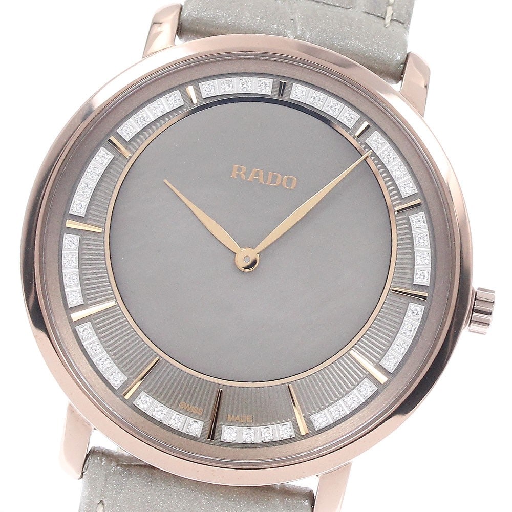 RADO Diastar Ceramos Mens Quartz Wristwatch Ref 420.6071.3/R14071926: RADO Diastar Ceramos Mens Quartz Wristwatch Ref 420.6071.3/R14071926 RADO Diastar Ceramos men's wristwatch, model 420.6071.3/R14071926, with a quartz movement and gray/shell dial. It features a cerami
