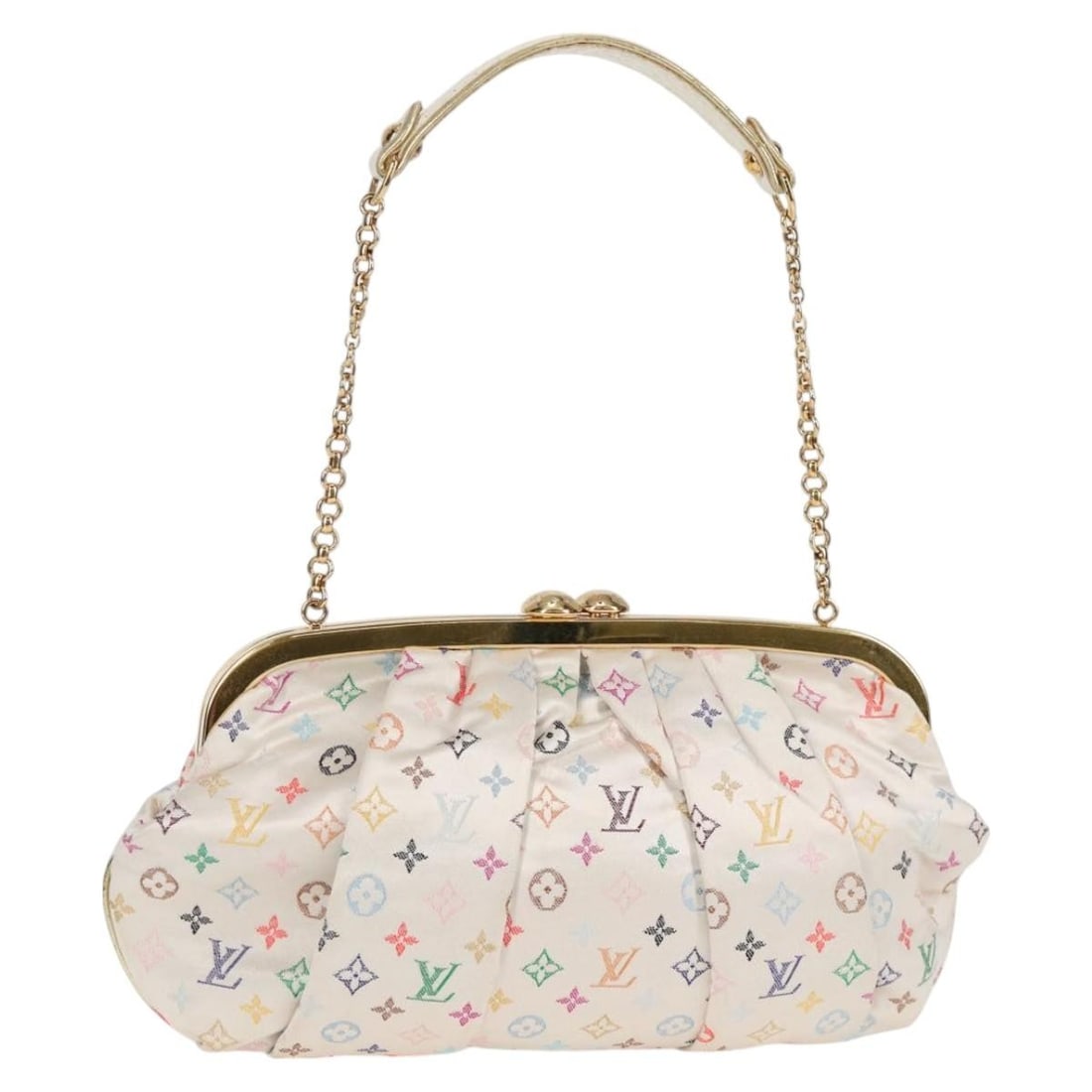 Louis Vuitton M92060 Omoniere Multicolor Satin Monogram Handbag (1 of 18)