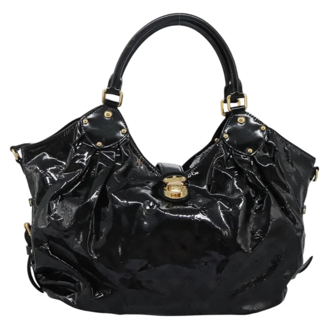 Louis Vuitton L Hobo Patent Leather Black Handbag (1 of 18)