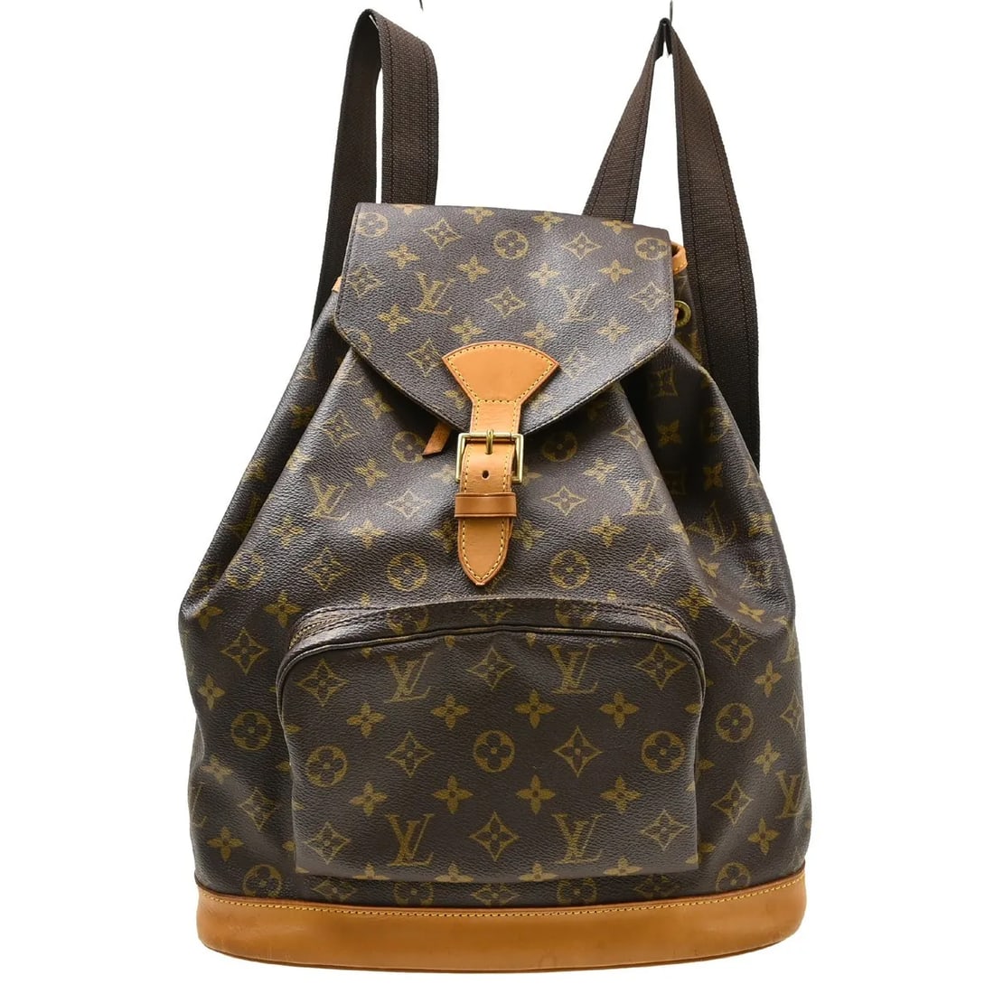 Louis Vuitton Montsouris Vintage Canvas Backpack Brown: Louis Vuitton Montsouris Vintage Canvas Backpack Brown Vintage Louis Vuitton Montsouris backpack in brown monogram canvas. This unisex piece is made in France and remains a practical classic with a we