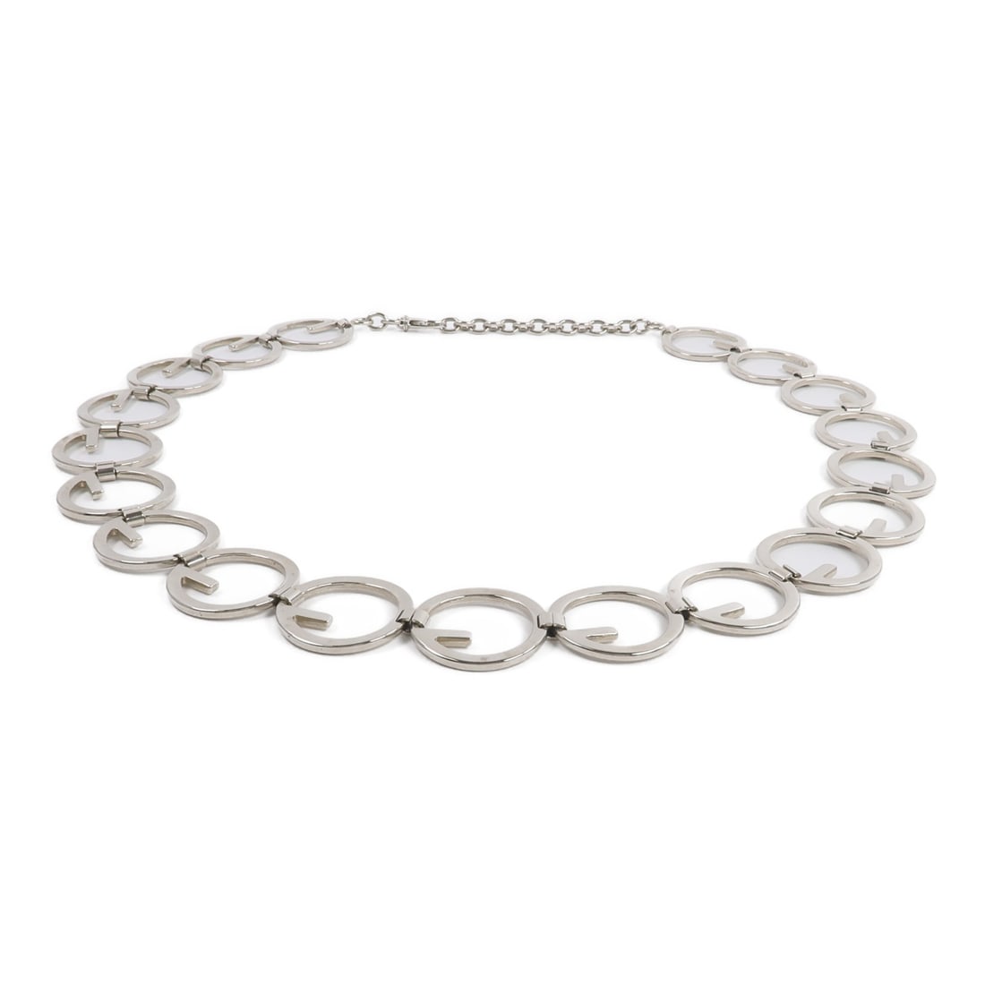 Vintage Gucci Interlocking G Chain Belt Silver Tone Metal 75cm: Vintage Gucci Interlocking G Chain Belt Silver Tone Metal 75cm Vintage Gucci GG SHW Interlocking G chain belt in silver-tone metal, designed for women. The belt is made in Italy and is listed in very 