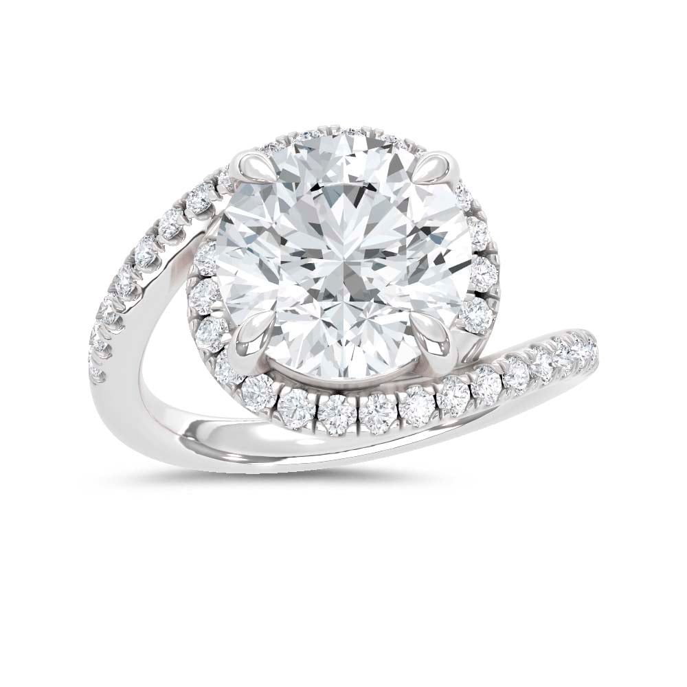 14K White Gold Lab Grown Diamond 5 1/2 Ct.Tw. Engagement Ring: 14K White Gold Lab Grown Diamond 5 1/2 Ct.Tw. Engagement Ring 14k White Gold Stone Color: D-f Stone Clarity: Vs Each ring is presented in standard size 6.5. Complimentary resizing is available between
