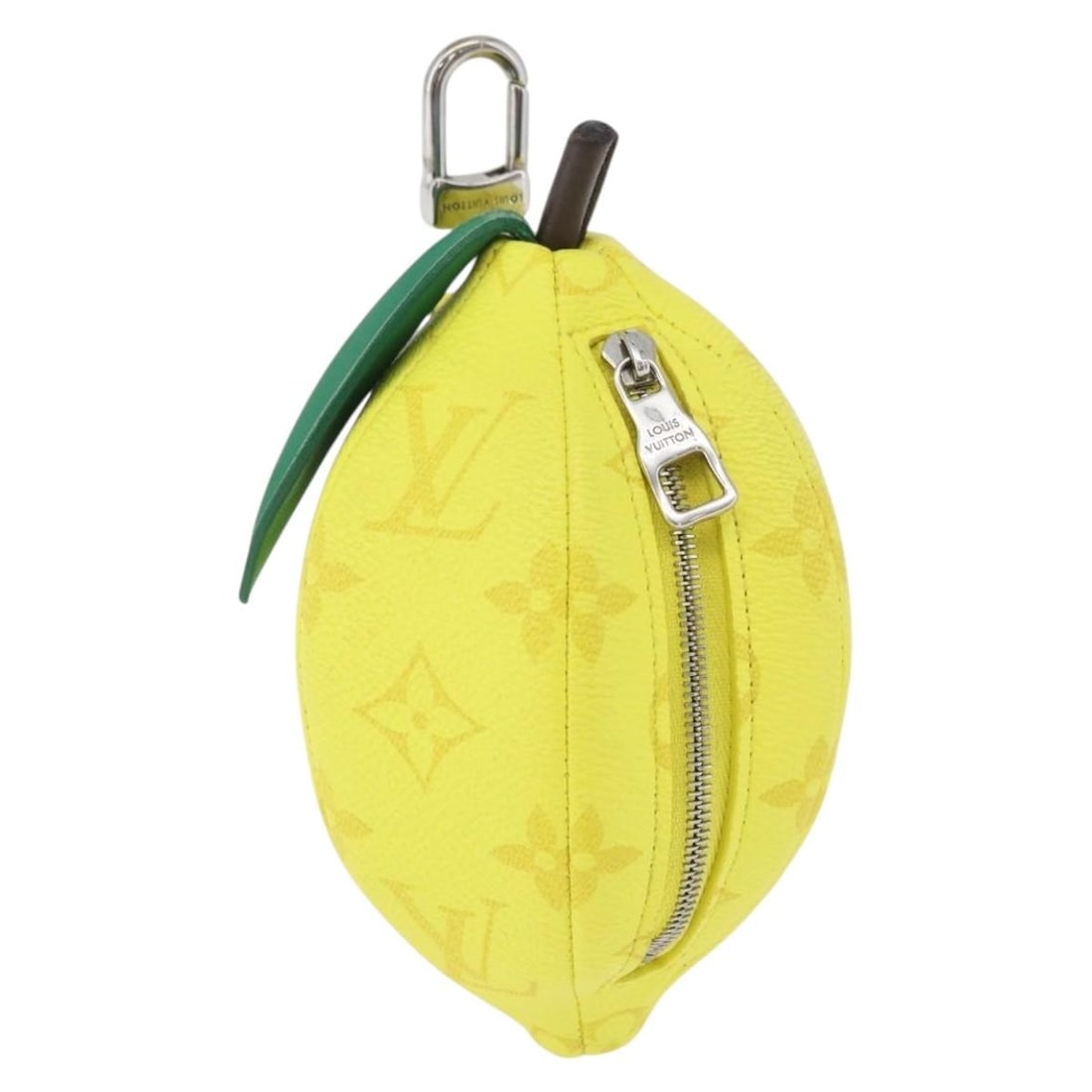Louis Vuitton M81197 Monogram Canvas Lemon Bag Charm Yellow: Louis Vuitton M81197 Monogram Canvas Lemon Bag Charm Yellow Louis Vuitton bag charm in Monogram/Yellow, made from Monogram Canvas. It is identified by product number M81197 and made in France. The ite