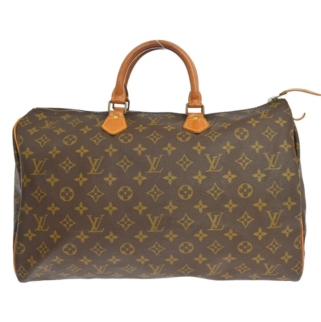 Louis Vuitton Speedy brown canvas handbag 40cm x 26cm x 19cm: Louis Vuitton Speedy brown canvas handbag 40cm x 26cm x 19cm This Louis Vuitton Speedy Handbag features the brand's iconic monogram canvas in brown. Designed for women, it is crafted from durable canv
