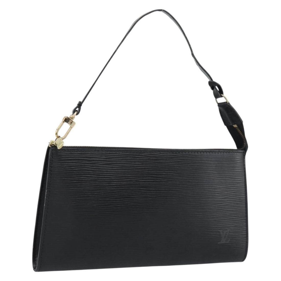 Louis Vuitton M52982 Epi Leather Accessory Pouch Black with Dust Bag: Louis Vuitton M52982 Epi Leather Accessory Pouch Black with Dust Bag Louis Vuitton Epi Pochette Accessoires pouch in black Epi leather. This accessory pouch comes with a dust bag and was made in Franc