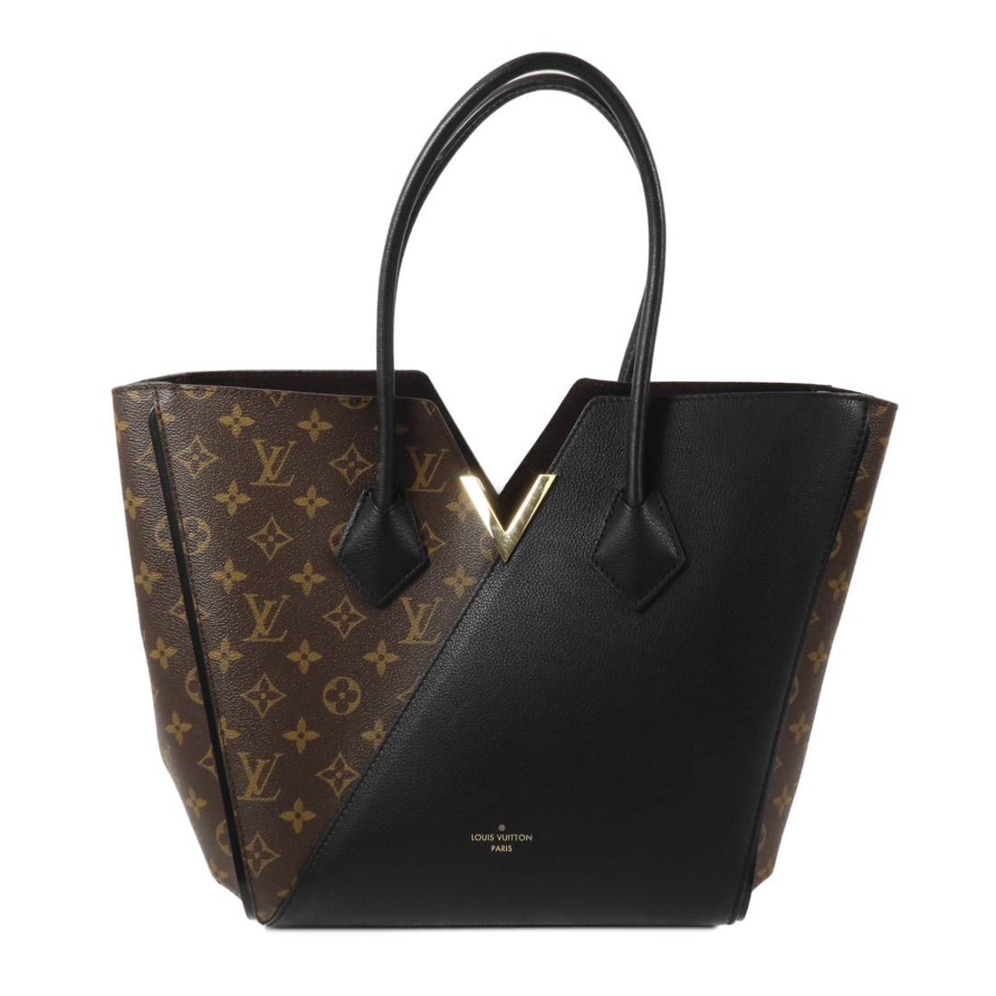 Louis Vuitton Kimono MM Monogram Handbag M40460 Brown Black: Louis Vuitton Kimono MM Monogram Handbag M40460 Brown Black A Louis Vuitton Kimono MM handbag in Brown/Black, model M40460, featuring Monogram and PVC coated canvas construction. The bag has a handle 