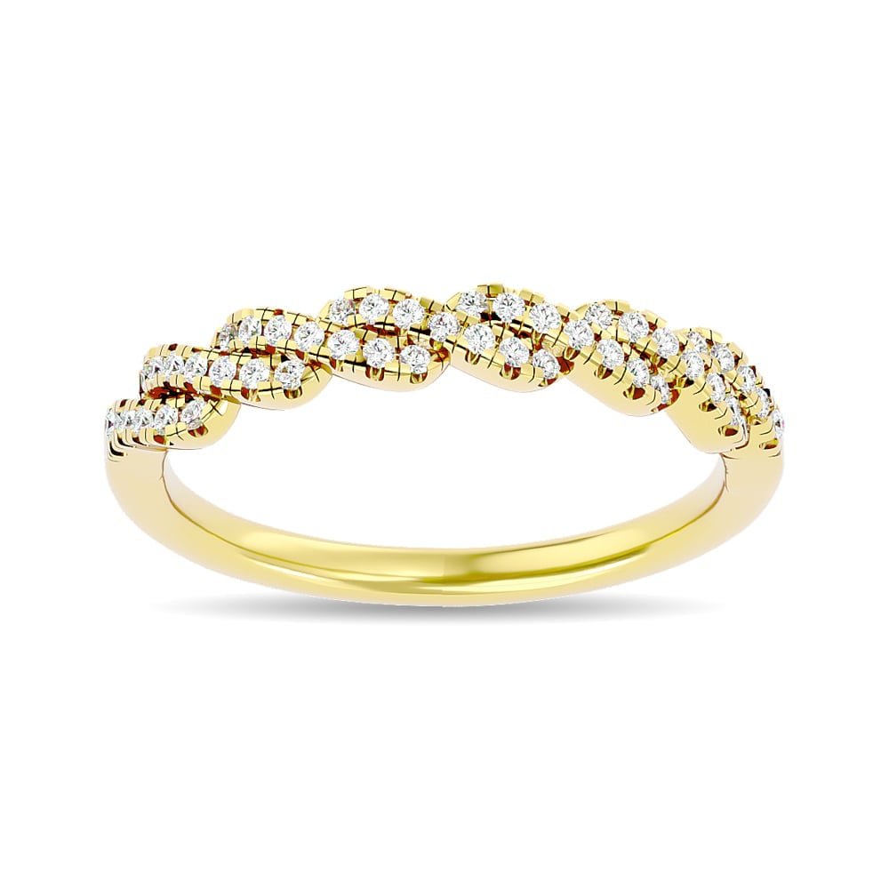 Diamond 1/6 Ct.tw Stackable Ring in 14K Yellow Gold: Diamond 1/6 Ct.tw Stackable Ring in 14K Yellow Gold 14k Yellow Gold Stone Color: Gh Stone Clarity: Si2 Each ring is presented in standard size 6.5. Complimentary resizing is available between sizes 51