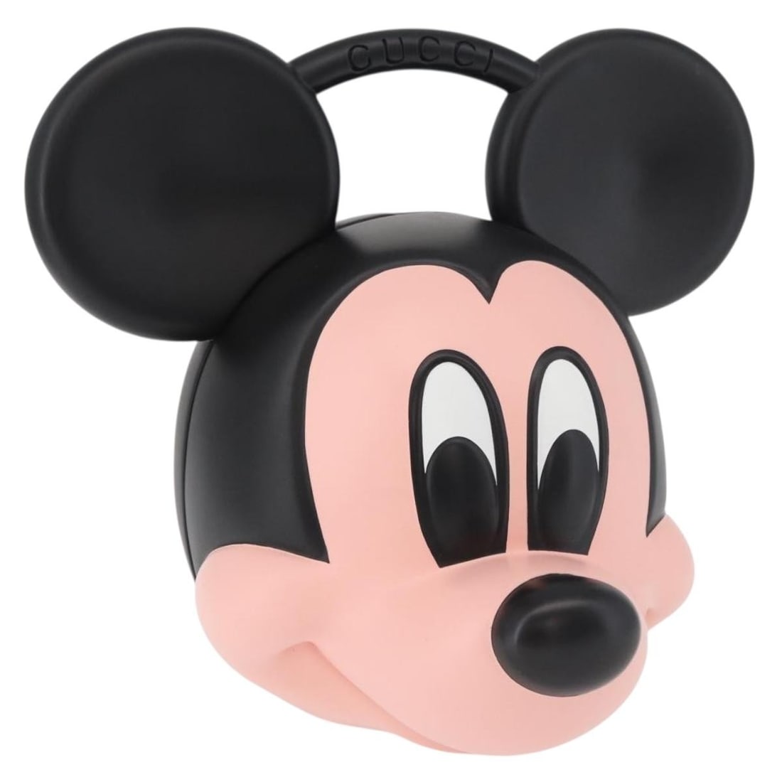GUCCI Mickey 90th Anniversary Plastic Handbag Black Italy: GUCCI Mickey 90th Anniversary Plastic Handbag Black Italy GUCCI Mickey's 90th Anniversary hand bag in black plastic, made in Italy. This women's bag comes with a dust bag and is described as being in 