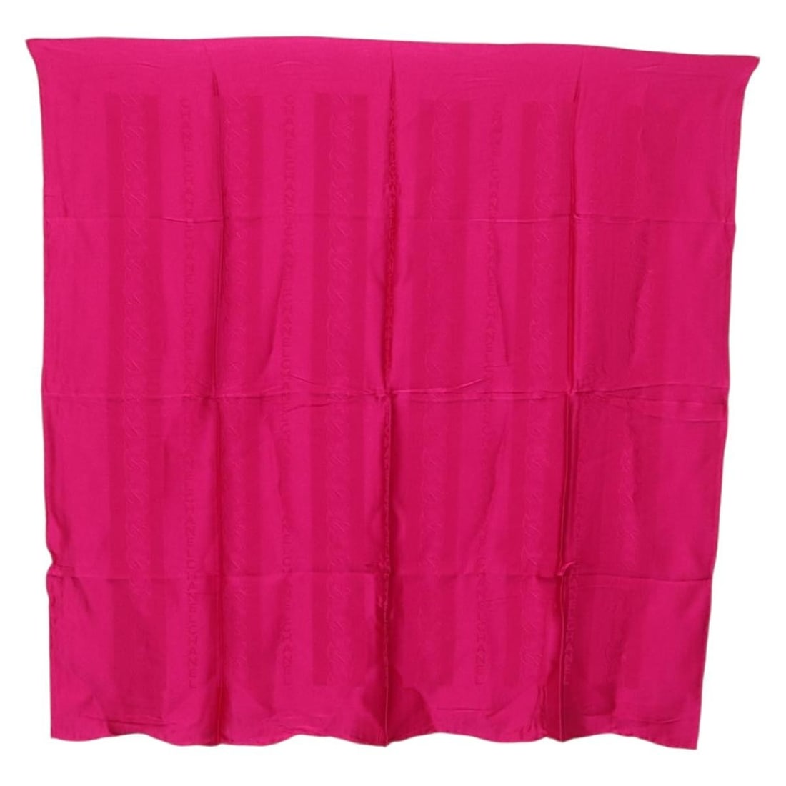 CHANEL Silk Scarf Pink 33.5inch Square Italy: CHANEL Silk Scarf Pink 33.5inch Square Italy Authentic CHANEL silk scarf in pink with CC motif. This women's scarf is made in Italy and shows reasonable wear and tear, including slight rubbing and wri