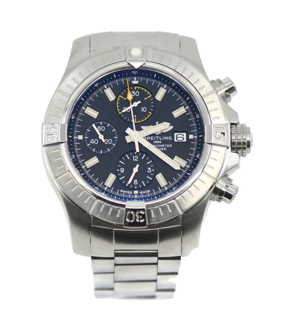 Avenger Chronograph 45mm Steel Automatic Men's Watch with Box and Papers (1 of 5)
