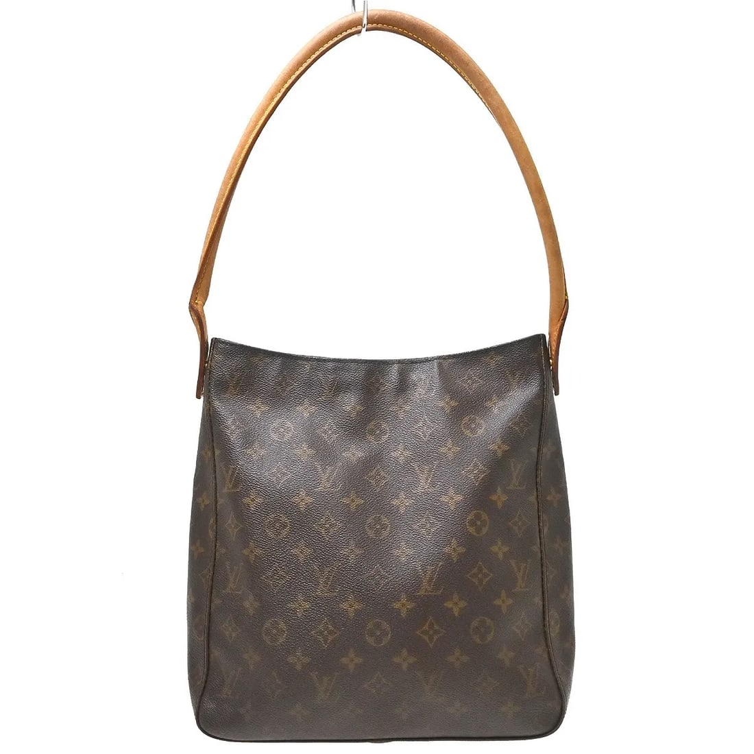 Louis Vuitton Monogram Looping Brown Canvas Shoulder Bag: Louis Vuitton Monogram Looping Brown Canvas Shoulder Bag Louis Vuitton Monogram Looping handbag in brown monogram canvas, made in France. The bag is described as being in good condition with noted ext