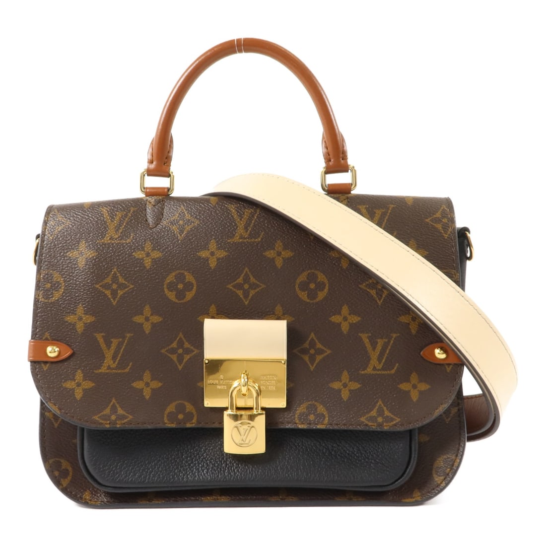 Louis Vuitton Vanguard M44354 Monogram 2 Way Shoulder Bag Brown Black (1 of 17)