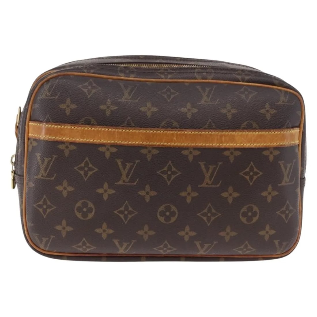 Louis Vuitton Reporter Unisex Brown Canvas Shoulder Bag: Louis Vuitton Reporter Unisex Brown Canvas Shoulder Bag Louis Vuitton Reporter unisex bag in brown canvas, made in France. The item shows signs of wear consistent with its stated condition, including 