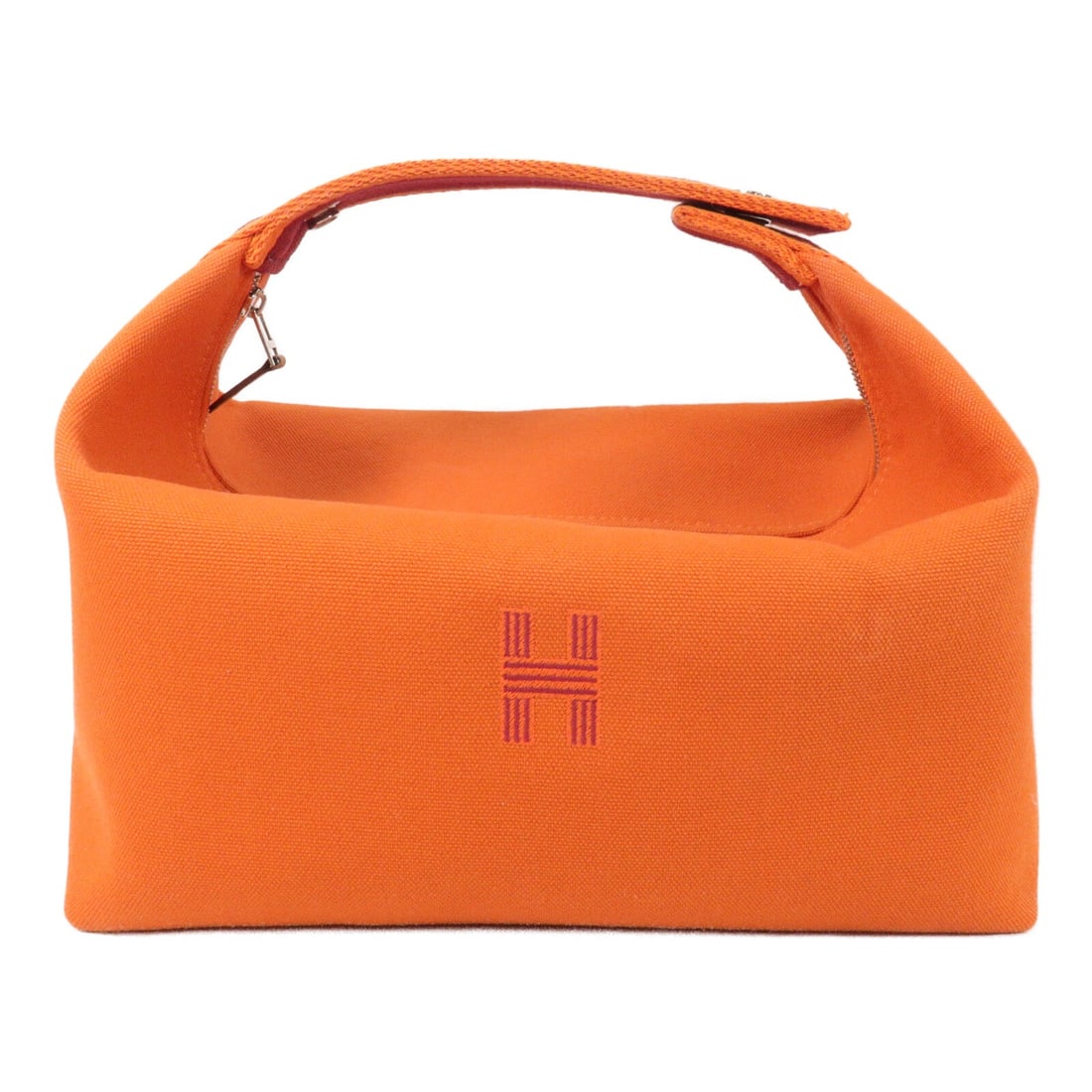 Large Canvas Handbag Hermes Bride-A-Brac Orange PHW (1 of 11)