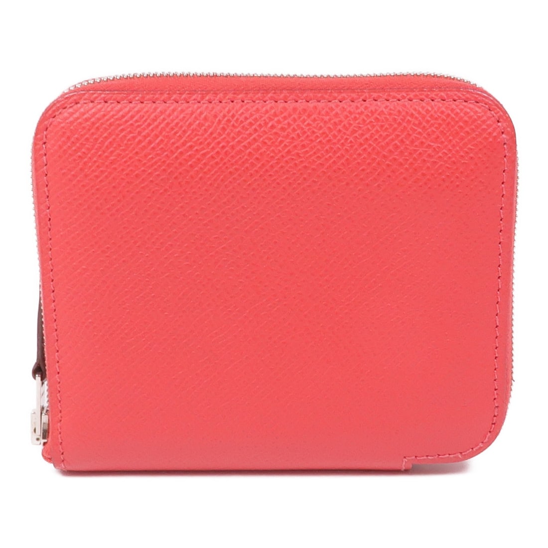 Hermes Silk In Wallet Epsom Calfskin Bougainvillier PHW: Hermes Silk In Wallet Epsom Calfskin Bougainvillier PHW Hermes PHW Silk In Wallet in Bougainvillier is a wallet made from Epsom leather and calfskin (cowhide). It features a fastener, an inside zip po