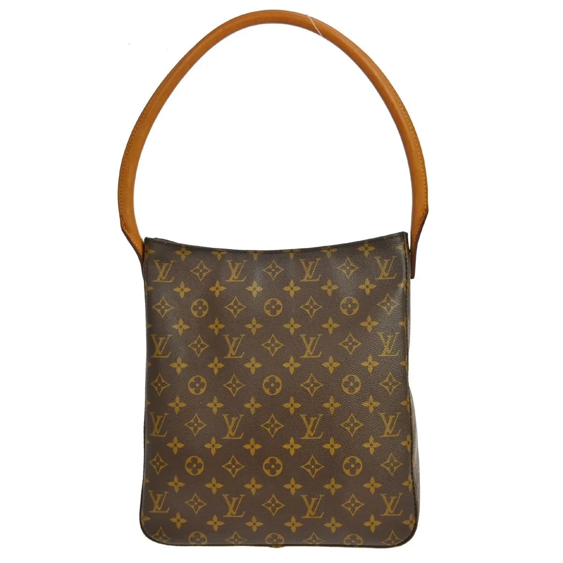 Louis Vuitton Monogram Looping Brown Canvas Shoulder Bag: Louis Vuitton Monogram Looping Brown Canvas Shoulder Bag Louis Vuitton Monogram Looping handbag in brown canvas. This piece is made in France and remains in good condition with visible wear from use. 