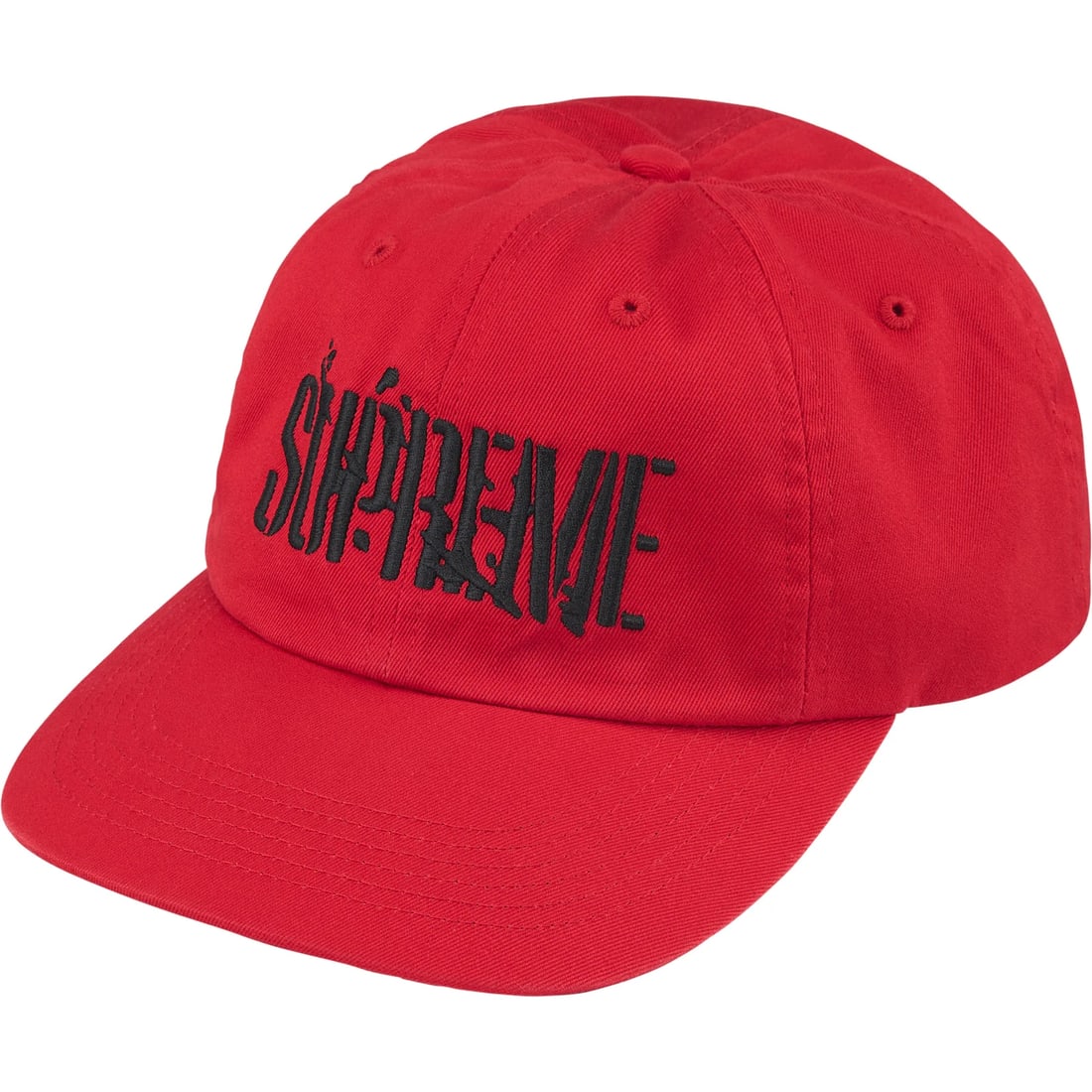 Red Splatter Supreme 6-Panel Adjustable Streetwear Cap (1 of 2)