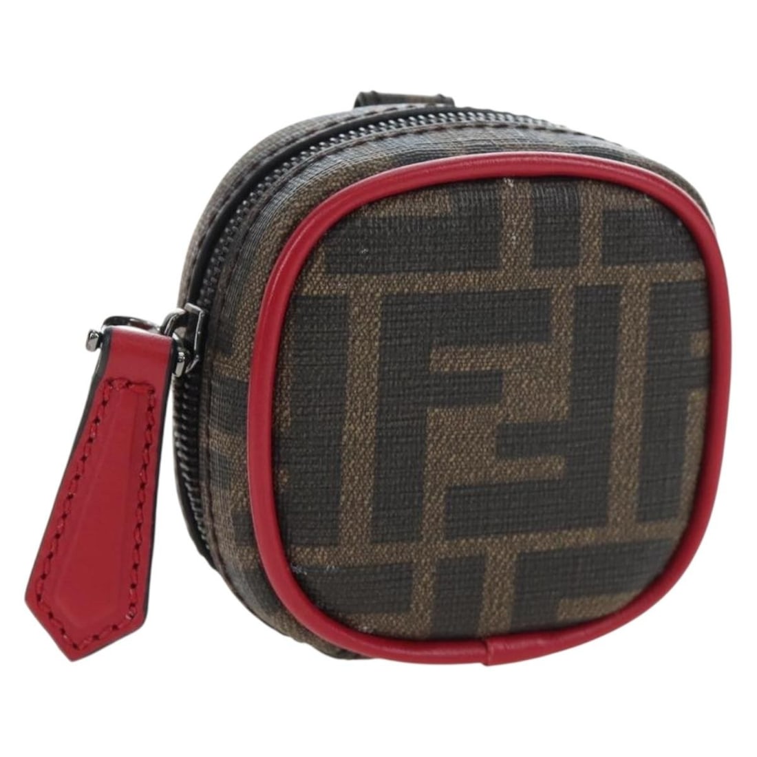 Fendi Zucca Canvas Brown Black Pouch with Dust Bag Box: Fendi Zucca Canvas Brown Black Pouch with Dust Bag Box Fendi Zucca canvas pouch in brown and black. Made in Italy and accompanied by a dust bag and item box. The item shows reasonable wear and tear, w