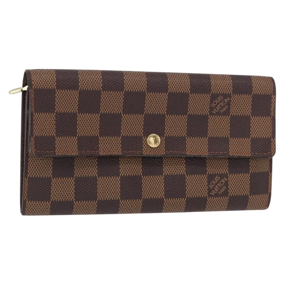 LOUIS VUITTON Damier Ebene Portefeuille Sarah Long Wallet N60491 Auth (1 of 18)