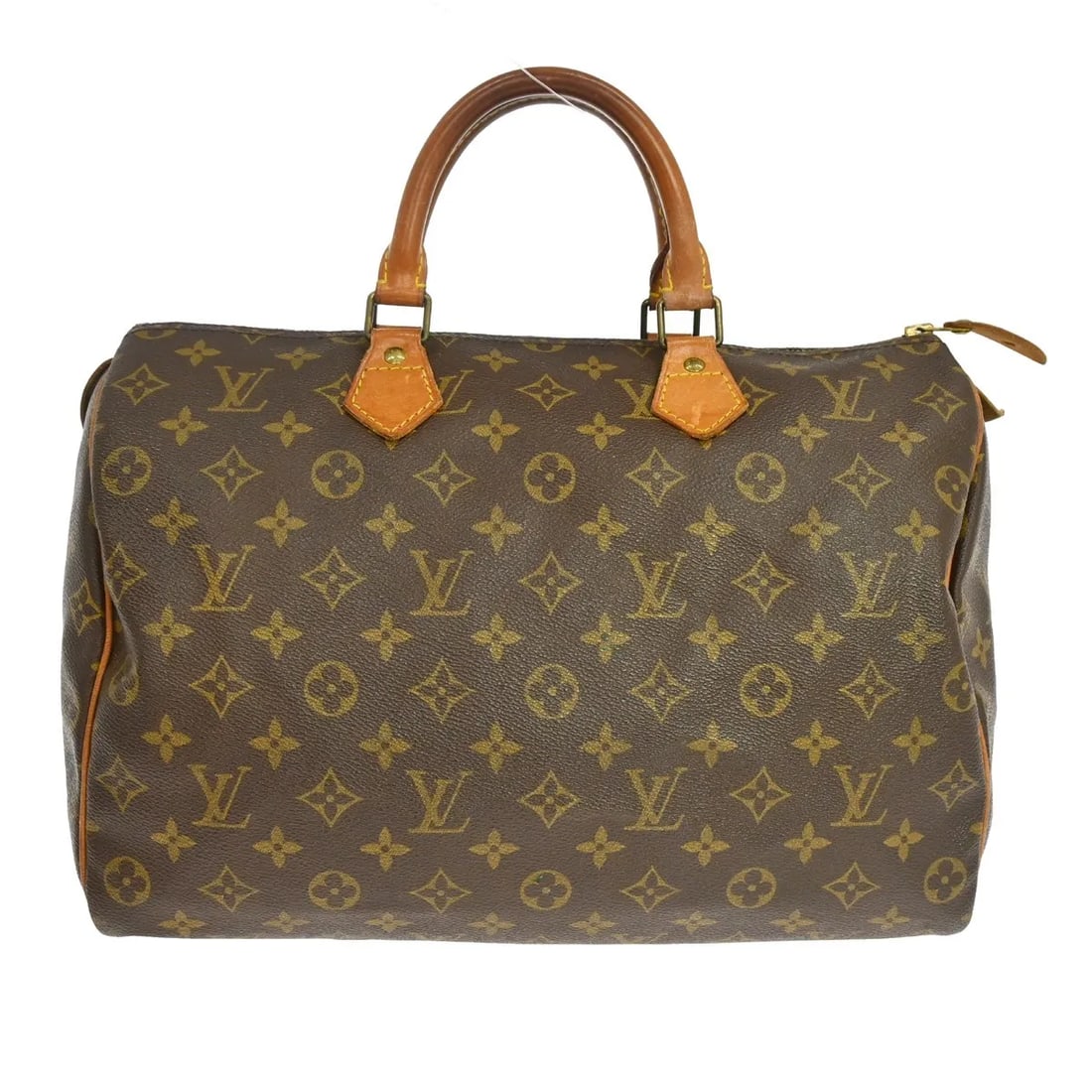 Louis Vuitton Speedy Brown Monogram Canvas Handbag: Louis Vuitton Speedy Brown Monogram Canvas Handbag Louis Vuitton Speedy handbag in brown monogram canvas. Made in France, this women's bag is presented in good condition with visible wear from use. Th
