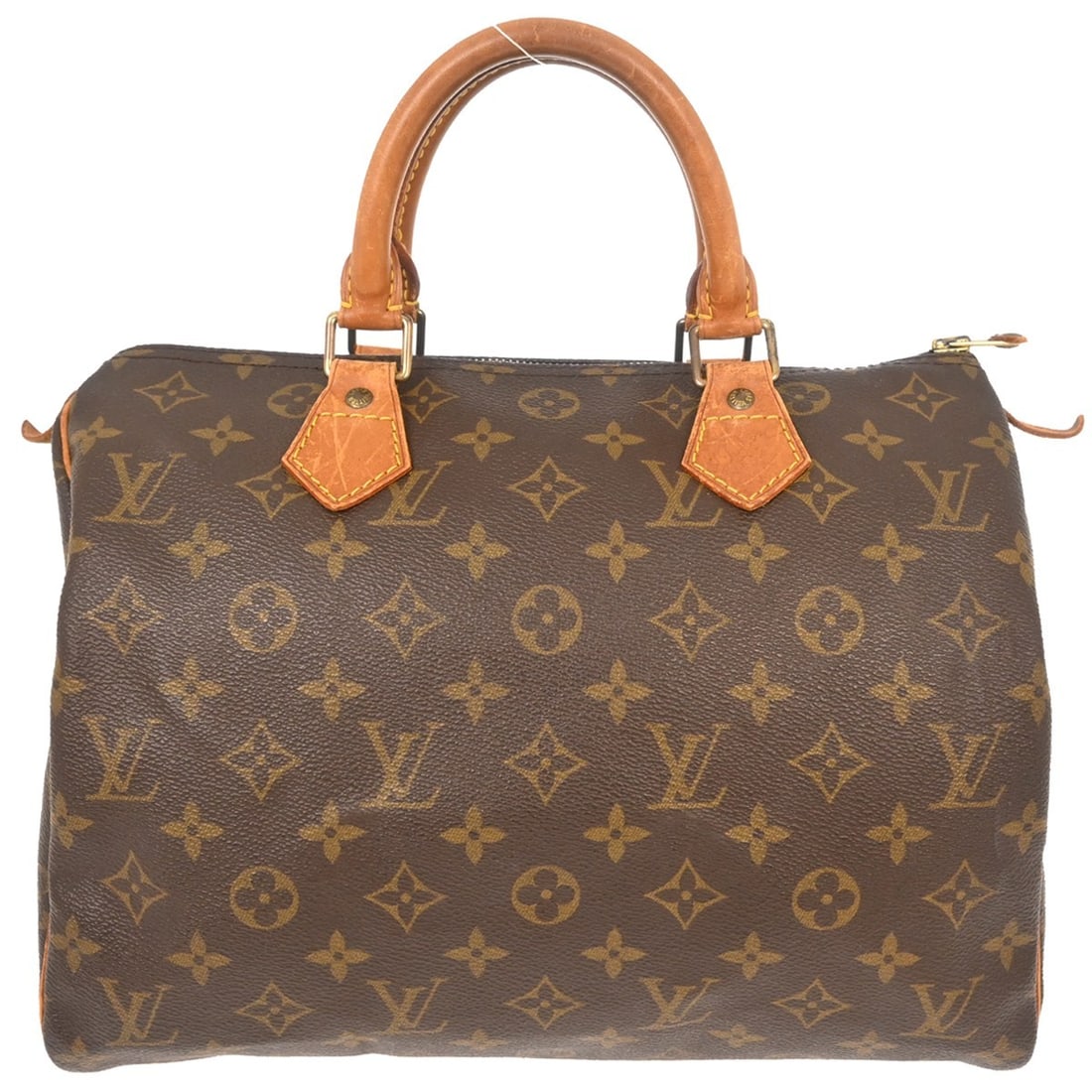 Louis Vuitton Speedy 30 Monogram Canvas Satchel M41526: Louis Vuitton Speedy 30 Monogram Canvas Satchel M41526 Vintage Louis Vuitton Speedy 30 handbag in Monogram canvas with leather double handles and a zip-top closure. This women's satchel/top handle bag