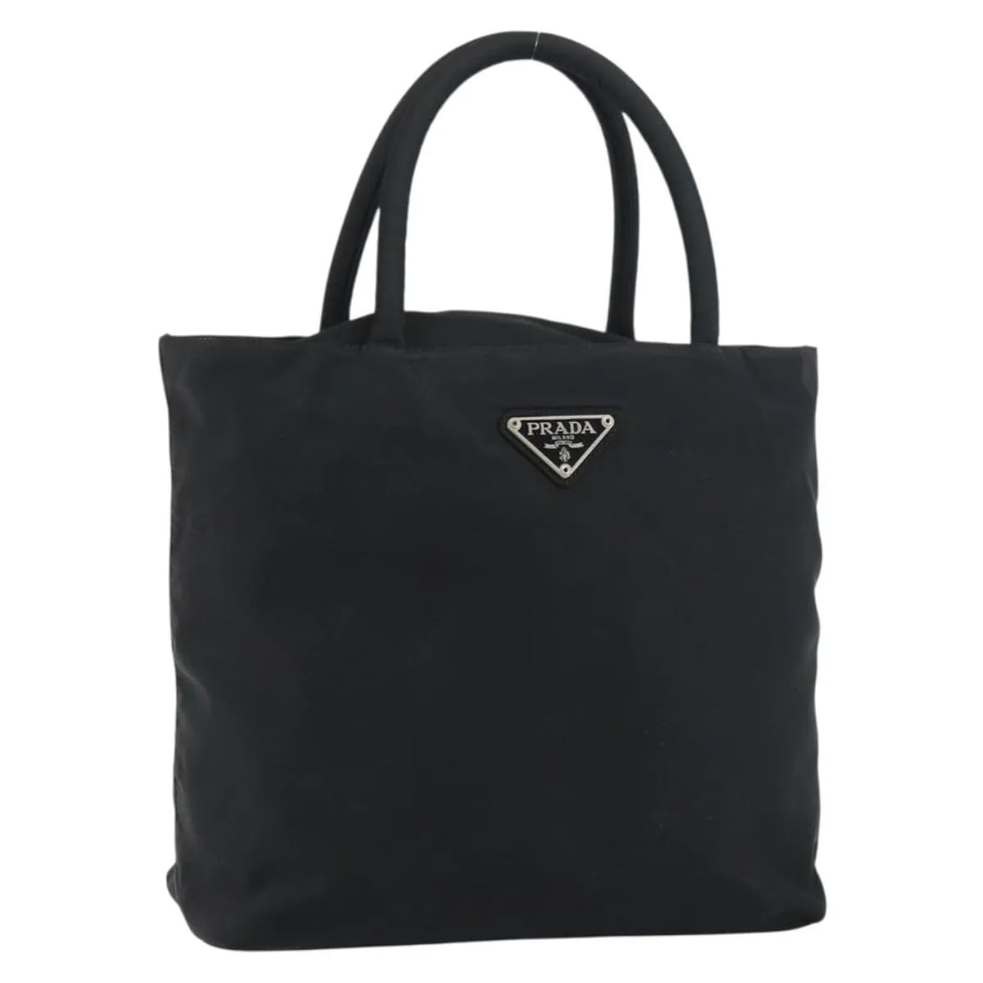 Black Prada Tessuto Nylon Tote Bag with Zipper Vintage Style (1 of 18)