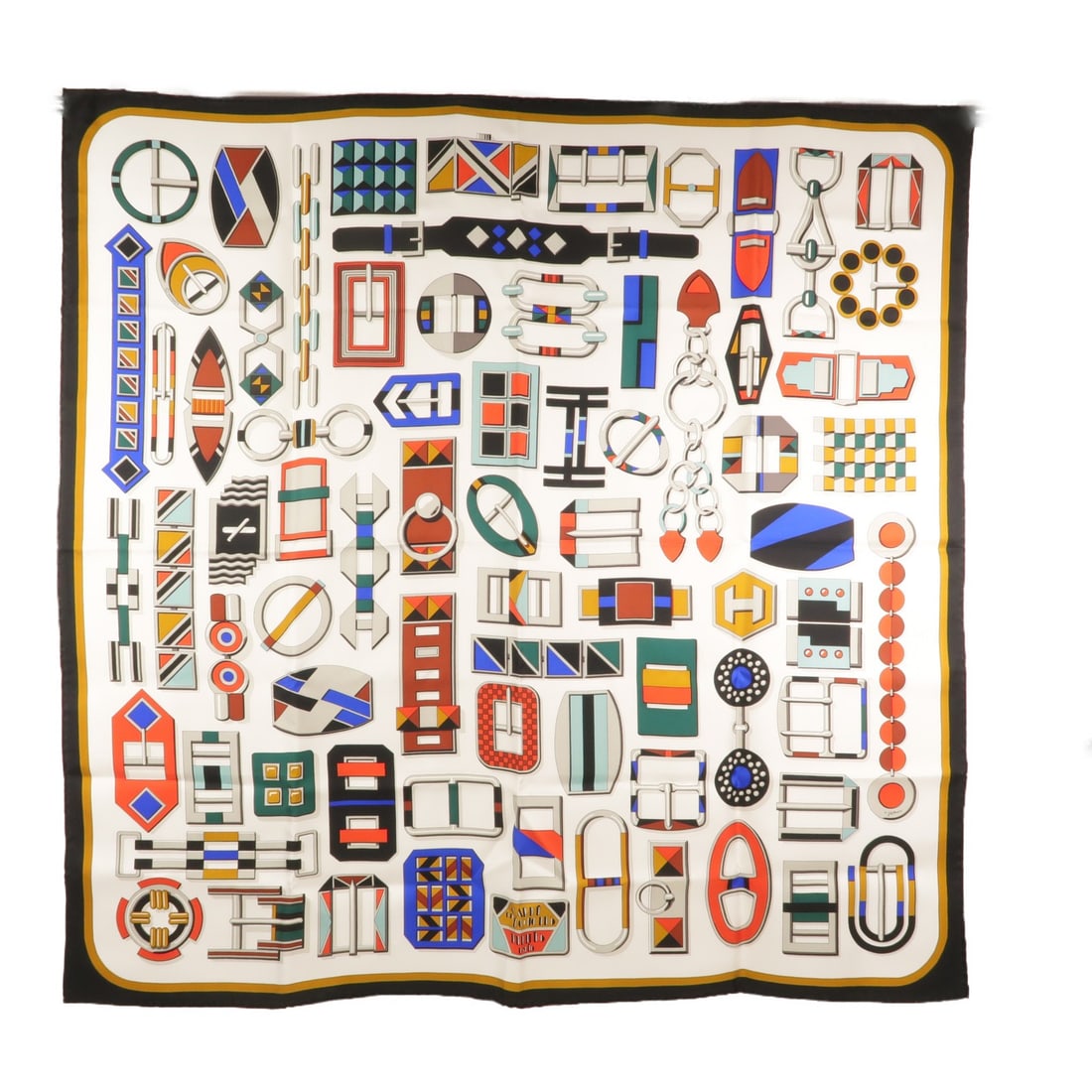 Hermes Silk Scarf 90x90 Multicolor: Hermes Silk Scarf 90x90 Multicolor Hermes scarf in multicolor silk, sized 90 cm x 90 cm (35.4 in x 35.4 in). It is described as pristine condition and comes with no accessories. Specifications Brand: 