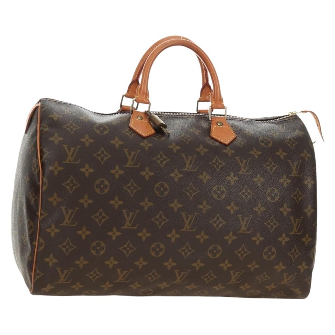 Louis Vuitton M41522 Speedy 40 Monogram Canvas Handbag: Louis Vuitton M41522 Speedy 40 Monogram Canvas Handbag Louis Vuitton Speedy 40 hand bag in Monogram Canvas, made in France. This women's bag features the classic Monogram exterior and comes with a dus