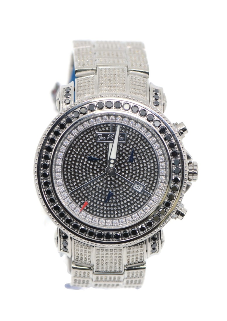 Joe Rodeo Diamond Chronograph 49MM Stainless Steel Wristwatch with Box and Papers: Joe Rodeo Diamond Chronograph 49MM Stainless Steel Wristwatch with Box and Papers Presenting the Joe Rodeo Diamond Chronograph Wristwatch, a stunning blend of elegance and functionality. This pre-owne