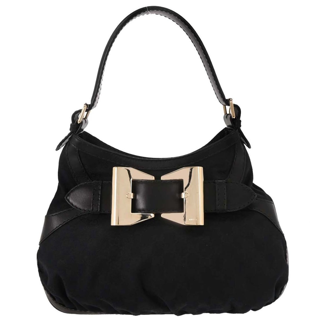 Gucci GG Queen Black Canvas Leather Hobo Bag 189885 001013 (1 of 10)
