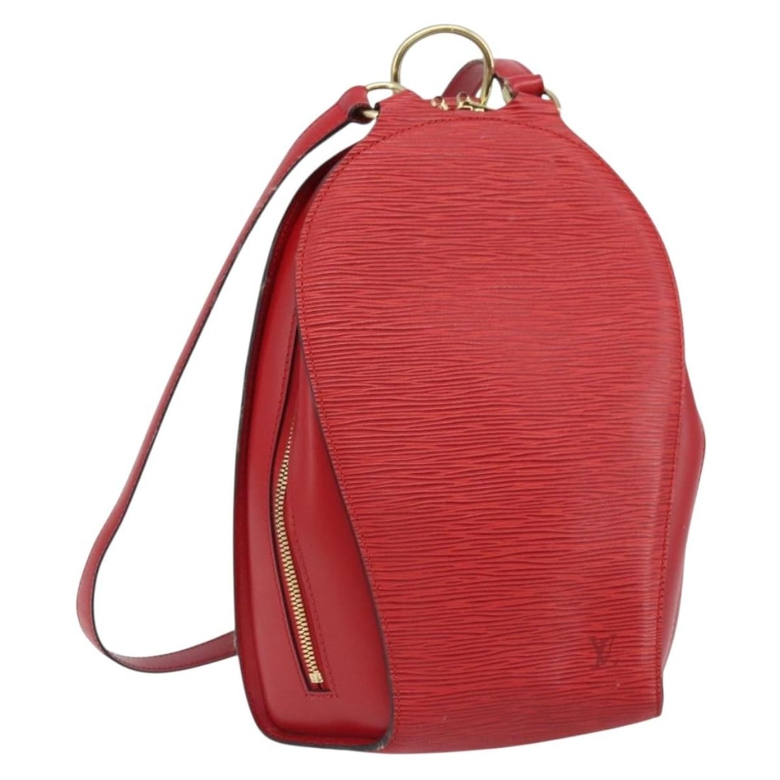 Louis Vuitton M52237 Mabillon Epi Leather Backpack Castilian Red: Louis Vuitton M52237 Mabillon Epi Leather Backpack Castilian Red Louis Vuitton Epi Mabillon backpack in Castilian Red Epi leather, made in France. This style features the product number M52237 and is 