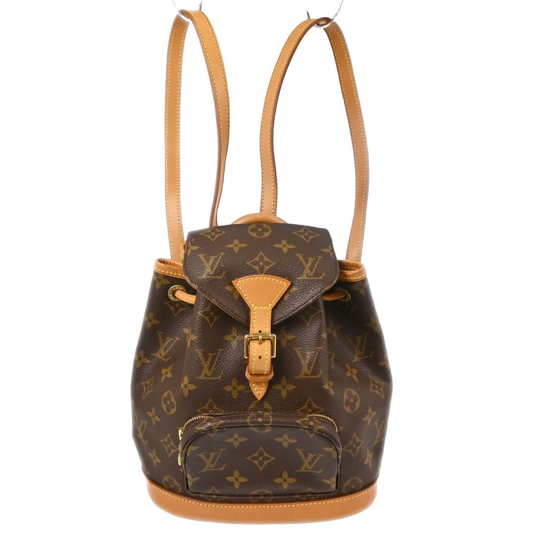 Louis Vuitton Mini Montsouris Monogram Canvas Backpack M51137: Louis Vuitton Mini Montsouris Monogram Canvas Backpack M51137 Louis Vuitton Monogram Mini Montsouris backpack in brown Monogram Canvas and leather, designed for women and made in France. It features a
