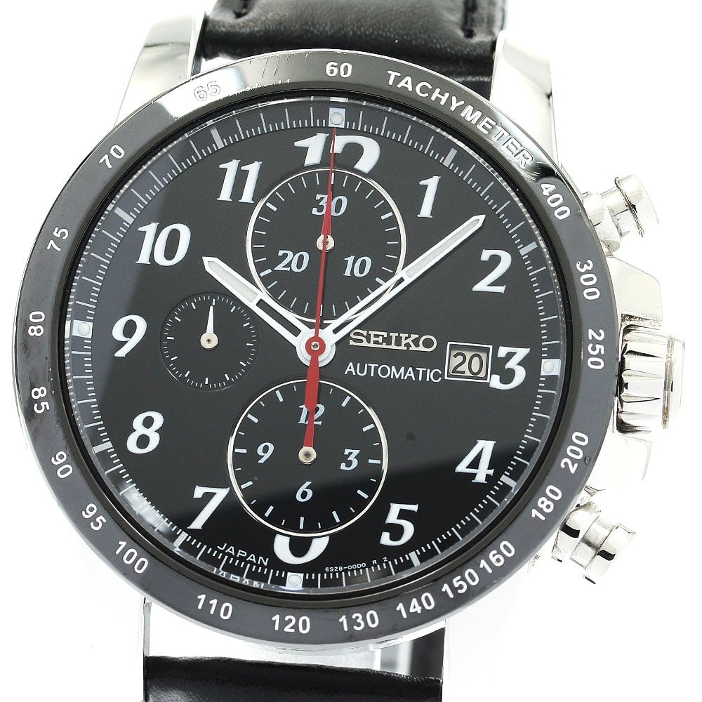 SEIKO Brightz Phoenix Automatic Chronograph Men's Wristwatch SAGH005: SEIKO Brightz Phoenix Automatic Chronograph Men's Wristwatch SAGH005 This Seiko Brightz Phoenix SAGH005/6S28-00B0 men's wristwatch features a stainless steel case and a black dial, paired with an un-u