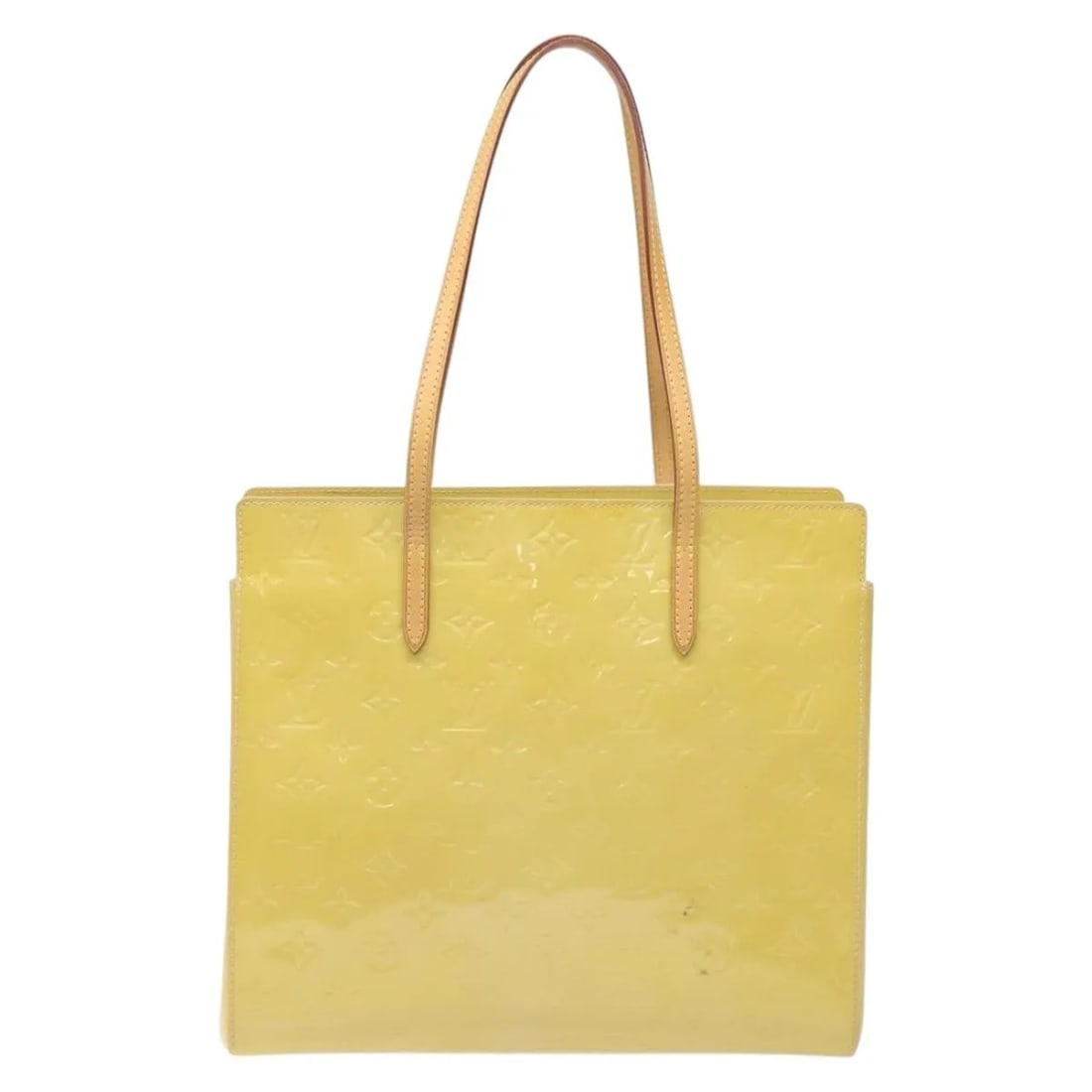 Louis Vuitton Catalina Yellow Patent Leather Monogram Vernis Handbag: Louis Vuitton Catalina Yellow Patent Leather Monogram Vernis Handbag Louis Vuitton Catalina Monogram Vernis handbag in yellow patent leather. Made in France, this female model features a structured de