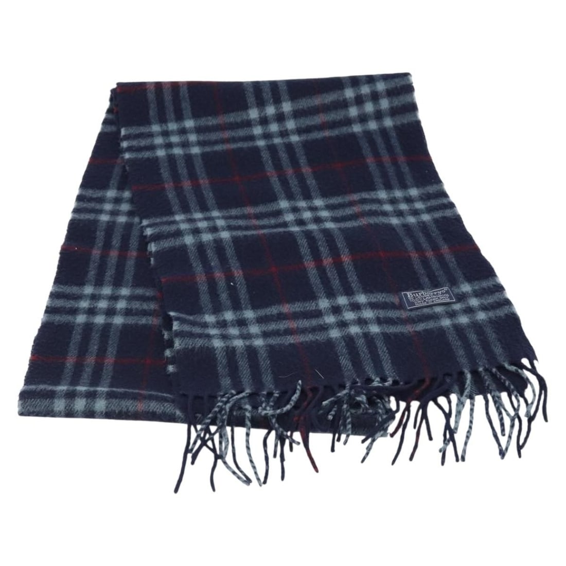 Navy Wool Nova Check Scarf by Burberrys England 70.9 Inch: Navy Wool Nova Check Scarf by Burberrys England 70.9 Inch This Burberrys scarf features the iconic Nova Check pattern in navy. Crafted from wool, it is designed for women and made in England. The scar