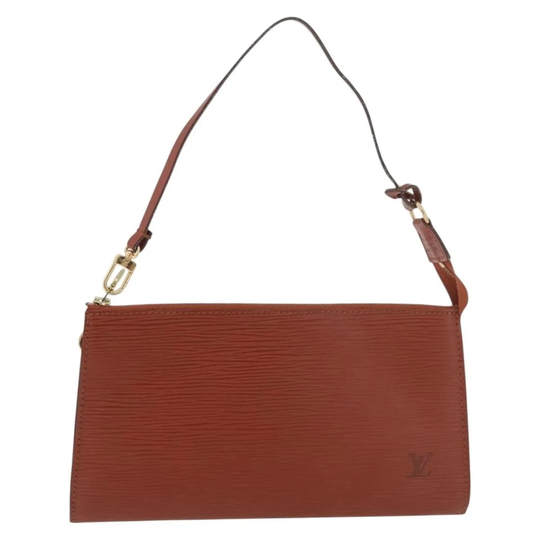 Louis Vuitton Pochette Accessoires Brown Epi Leather Bag: Louis Vuitton Pochette Accessoires Brown Epi Leather Bag This Louis Vuitton Pochette Accessoires is crafted from Epi leather in brown and features a classic, compact silhouette. Designed for women, th