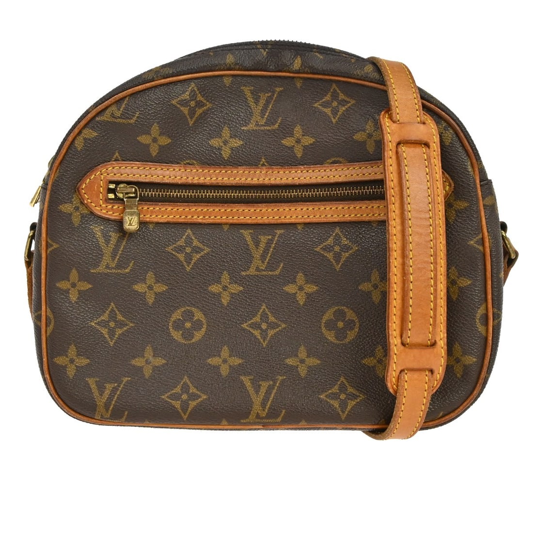 Louis Vuitton Senlis Monogram Canvas Crossbody Bag M51222: Louis Vuitton Senlis Monogram Canvas Crossbody Bag M51222 Louis Vuitton Senlis crossbody bag in Monogram canvas with leather handle/strap, made in France. It features a zip closure, brown exterior and