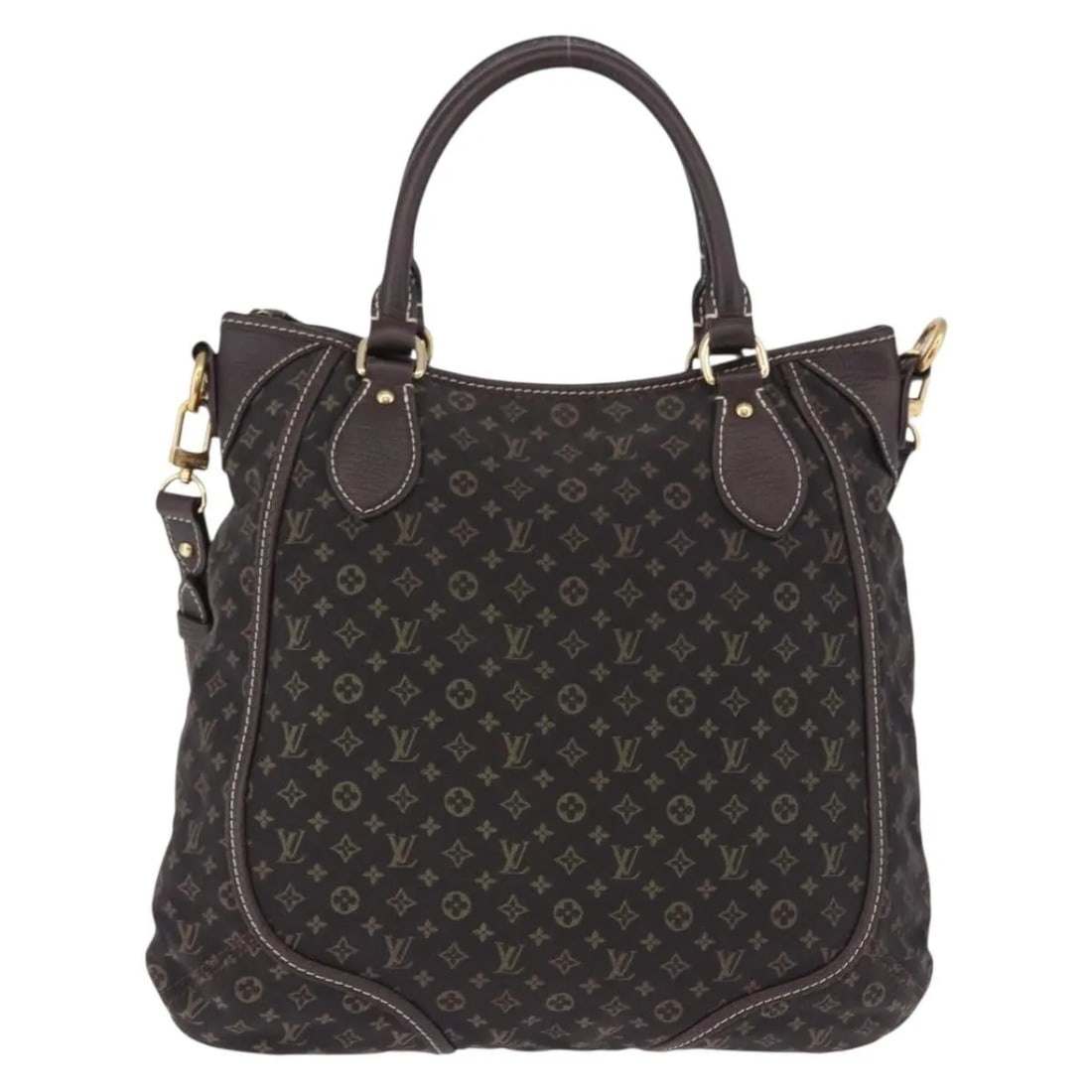 Louis Vuitton Angele Brown Canvas Handbag: Louis Vuitton Angele Brown Canvas Handbag Louis Vuitton Angele Mini Lin handbag in brown canvas, made in France. This female model is described as being in good condition with visible signs of light w