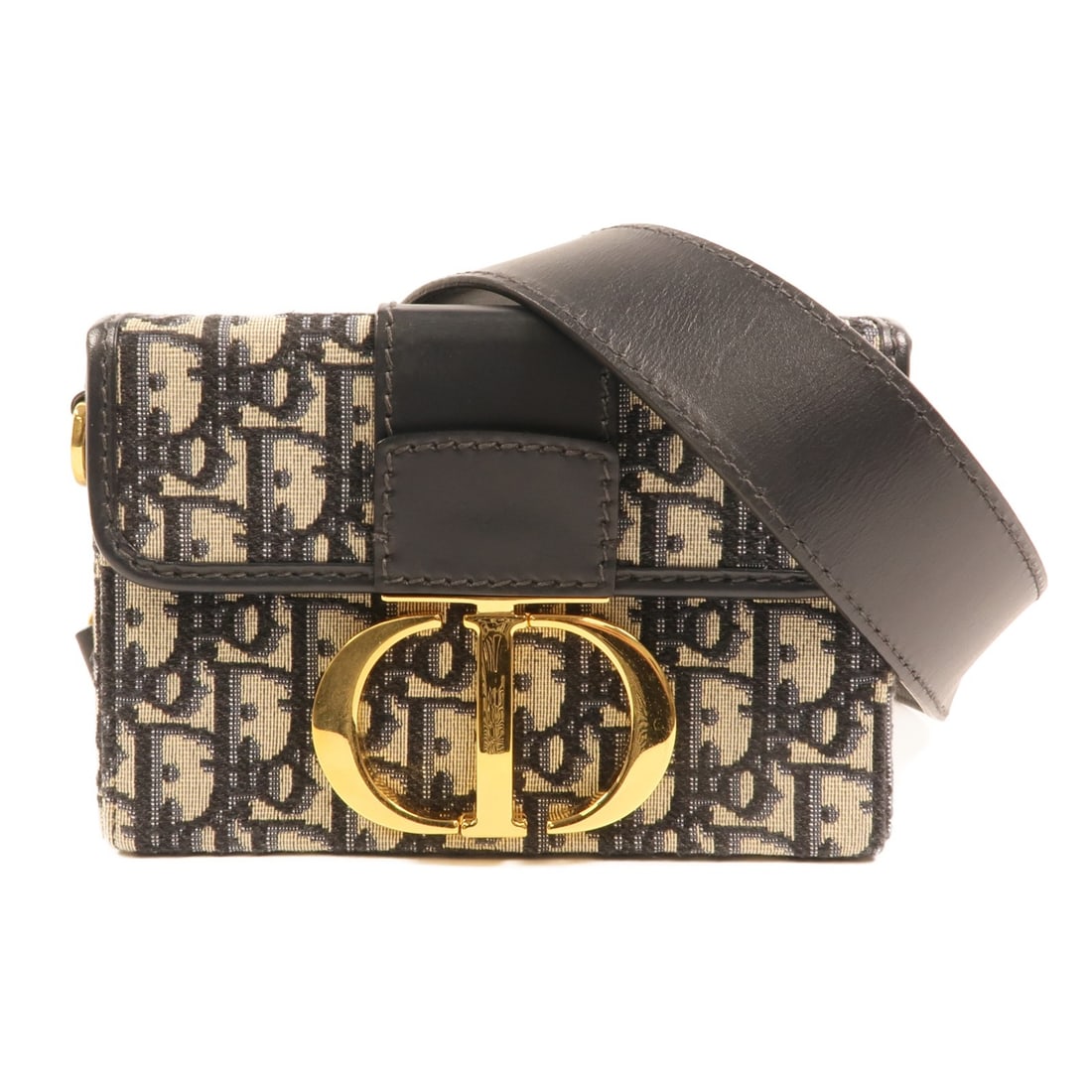 Dior Montaigne 30 Oblique Canvas Calfskin Shoulder Bag Navy: Dior Montaigne 30 Oblique Canvas Calfskin Shoulder Bag Navy A Christian Dior Oblique Montaigne 30 shoulder bag in navy, crafted from canvas and calfskin (cowhide). It features gold-tone hardware, a sh