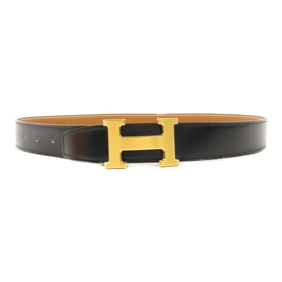 Hermes Constance 85cm belt Box Togo leather noir gold tone (1 of 9)